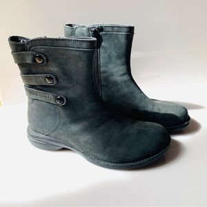 Merrell Captiva Launch Mid 2 women’s black leather ankle boots size 6.5